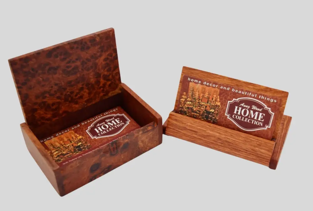 Burlwood Name Card Box 01