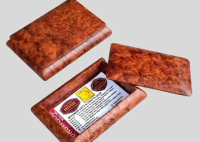 Burlwood Name Card Box 03