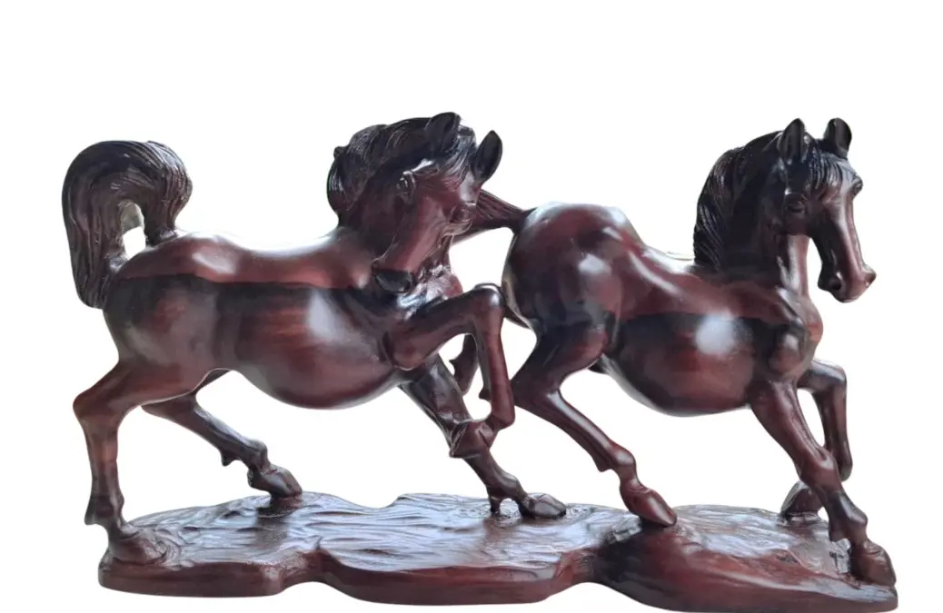 Ebony Running Horse Statue