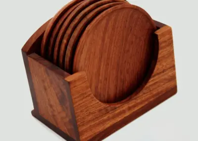 Padauk Coaster Set
